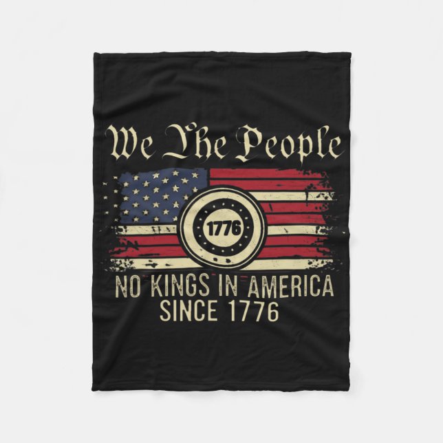 Let's Go Taco No Kings In America Since 1776 Ameri Fleece Blanket (Front)