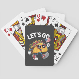 Let's Go TACO Trump 4th Of July Taco Lovers Playing Cards