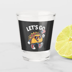 Let's Go TACO Trump 4th Of July Taco Lovers Shot Glass
