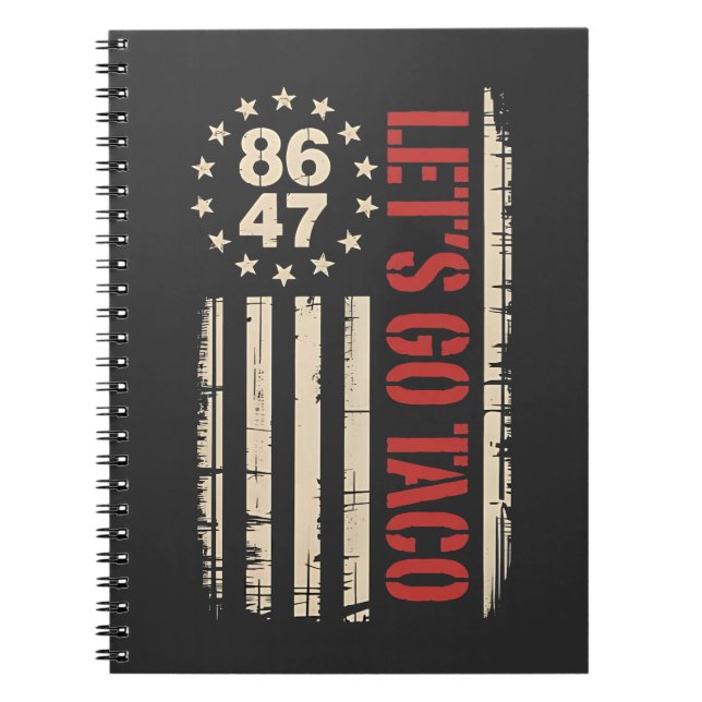 Let's Go TACO Trump Always Chickens Out Notebook (Front)