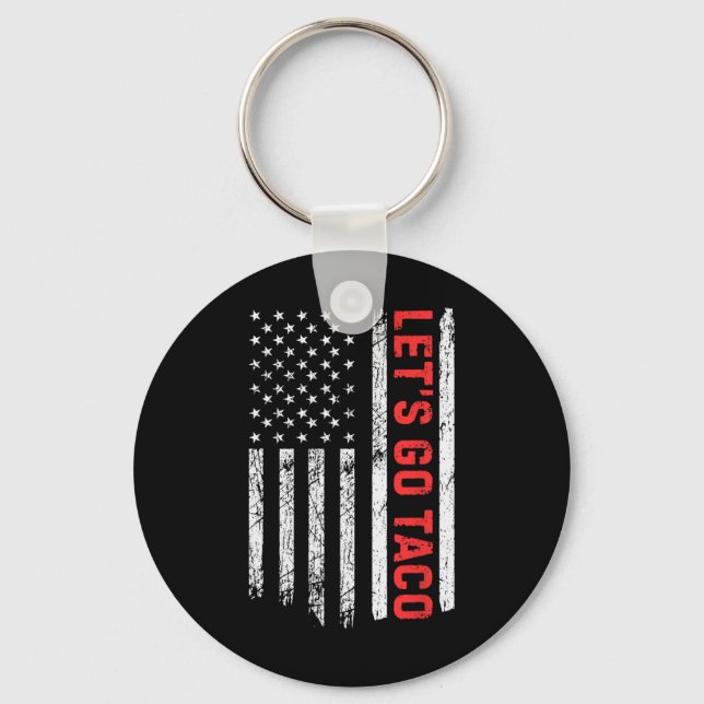 Let's Go Taco - Vintage  Keychain (Front)