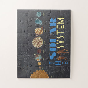 Let's Go To Space Solar System Poster Jigsaw Puzzle