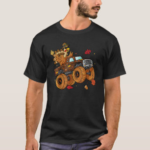Let's Go Turkeys Truck Autumn Fall Thanksgiving Gr T-Shirt