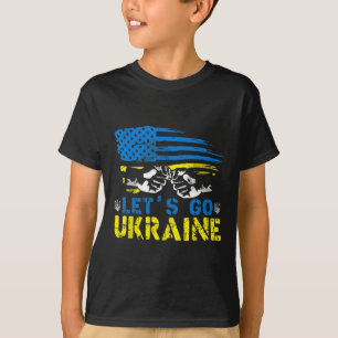 Lets Go Ukrainian Flag American Ukraine We Support T-Shirt