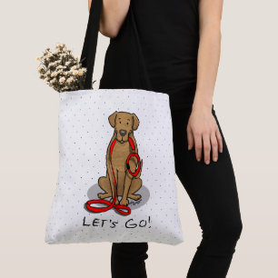 Let's Go! Walk Chesapeake Bay Retriever (dg tan) Tote Bag