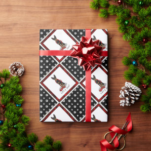 Let's Go! Walk Miniature Pinscher (black tan 1) Wrapping Paper