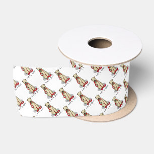 Let's Go! Walk Wheaten Terrier Dog (wheaten 1b2) Satin Ribbon
