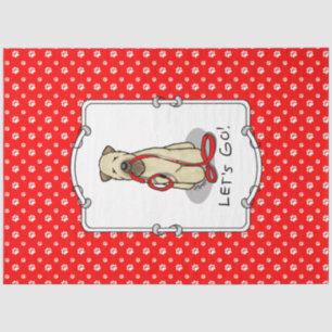 Let's Go! Walk Wheaten Terrier Dog (wheaten 1b2) Tissue Paper