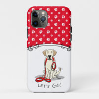 Let's Go! Yellow Lab Labrador Retriever Dog Cute