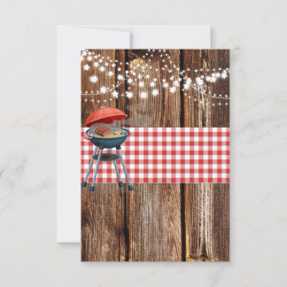 Lets Grill and Chill Engagement Thank You Cards