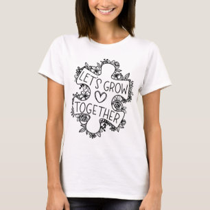 Let's Grow Together Autism Awareness Month T-Shirt