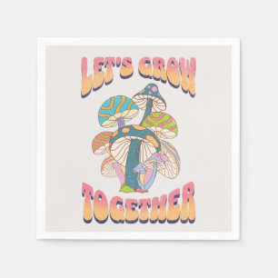 Let's grow together napkin