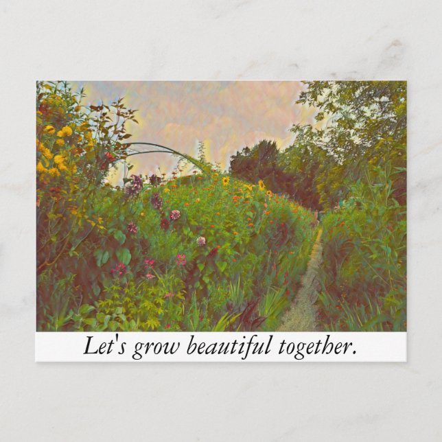 Lets Grown Together Postcard (Front)