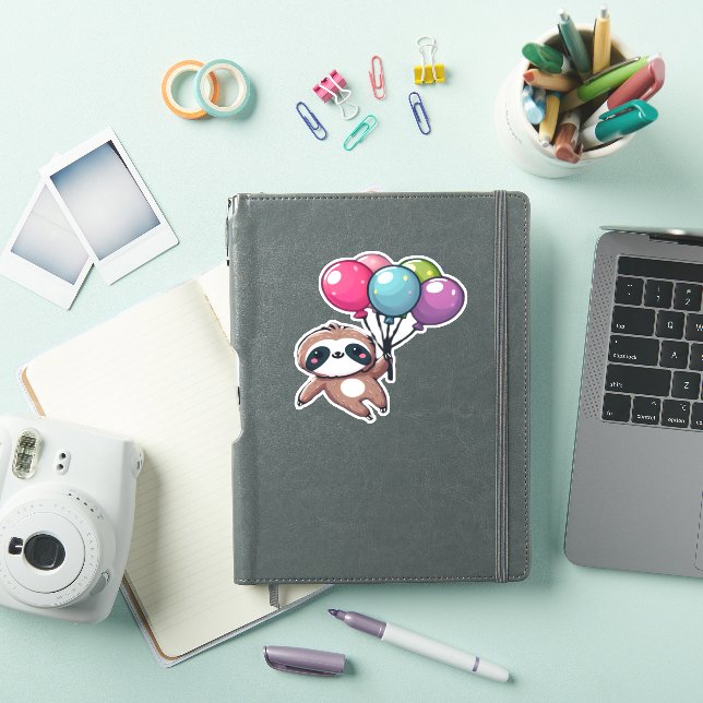 Let's Hang Out It's My Birthday Balloon Sloth , Cu (iPad Cover)