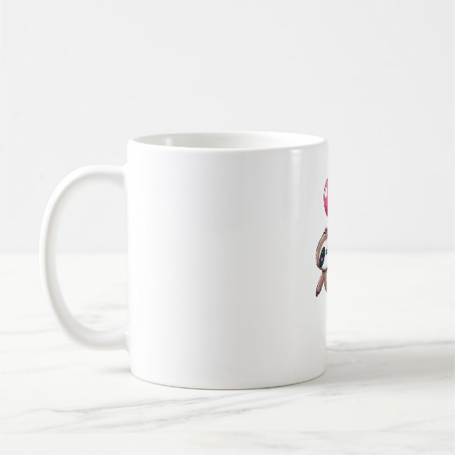 Let's Hang Out It's My Birthday Balloon Sloth , Cu Coffee Mug (Left)