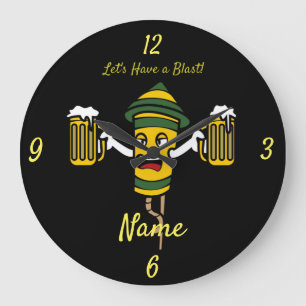 Let's Have a Blast Thunder-Cove  Large Clock
