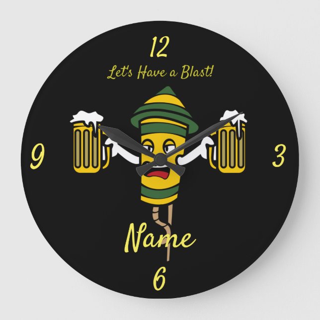 Let's Have a Blast Thunder-Cove  Large Clock (Front)