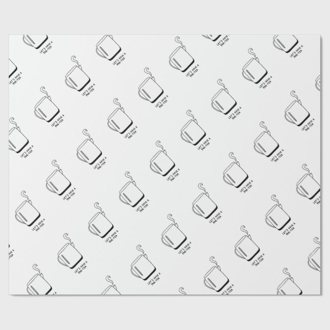 Let's Have a Par-Tea Wrapping Paper (Flat)