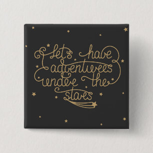 Lets Have Adventures 2 Inch Square Button