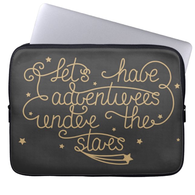 Lets Have Adventures Laptop Sleeve (Front)