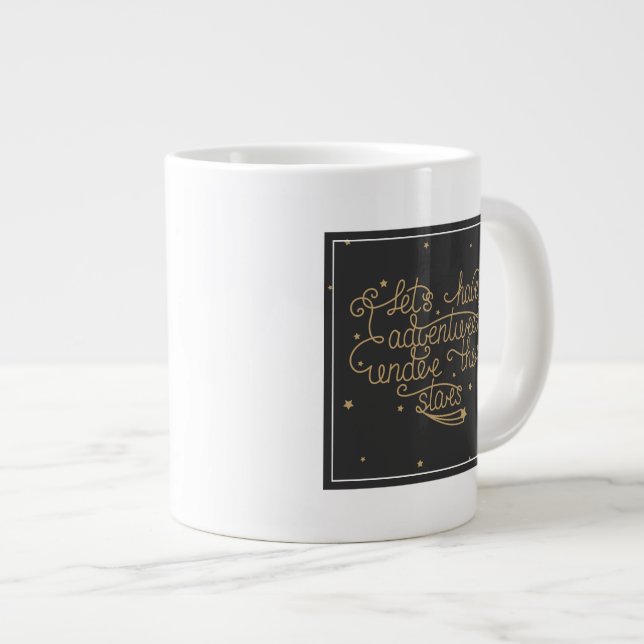 Lets Have Adventures Large Coffee Mug (Front Right)