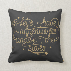 Lets Have Adventures Throw Pillow