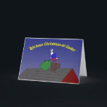 lets have Christmas at Easter Holiday Card<br><div class="desc">Christmas was canceled and moved to Easter so the Easter bunny has to deliver the presents this late Christmas time "lets move Christmas to Easter"</div>