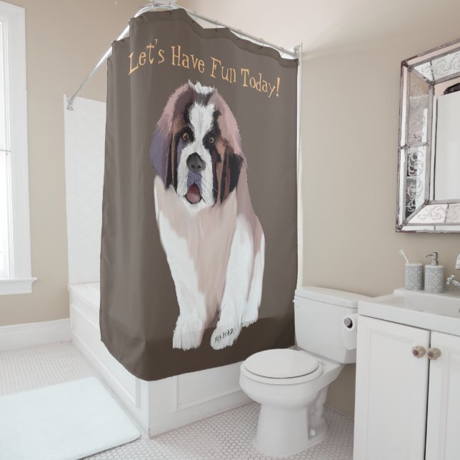 Let's Have Fun Today, St. Bernard Puppy Style (In Situ)
