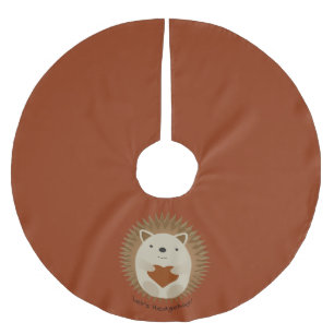 Lets Hedgehug Hegehog Brushed Polyester Tree Skirt