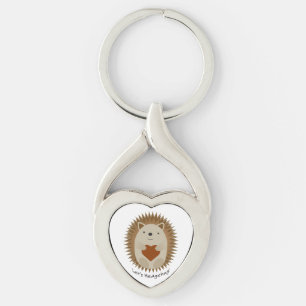 Lets Hedgehug Hegehog Keychain