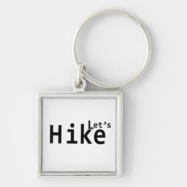 lets hike keychain (Front)