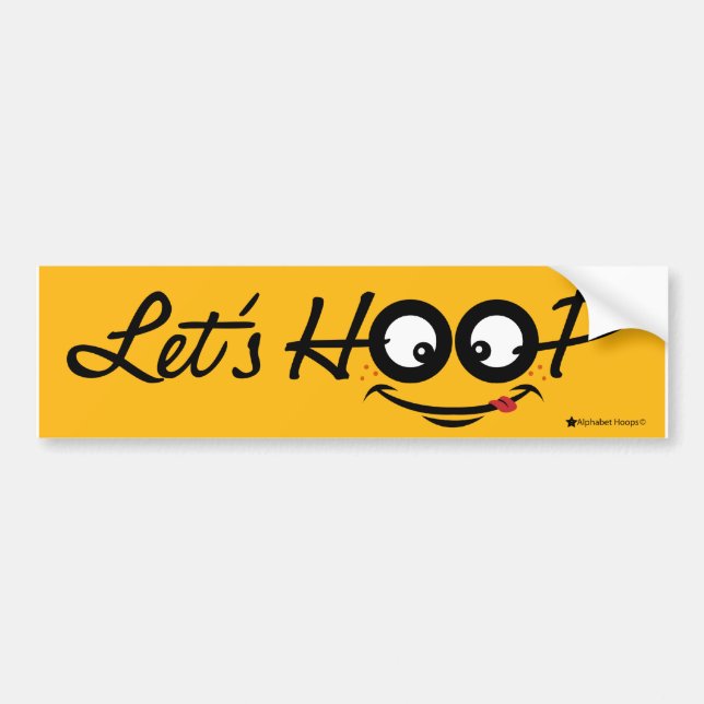 Let's Hoop: Bumper sticker (Front)