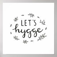 Let's hygge modern lettering