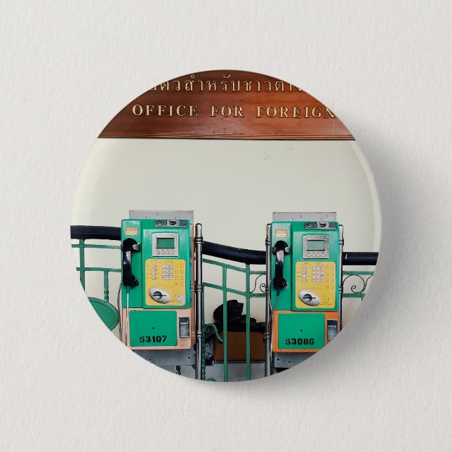 "Let's Keep in Touch" 2 Inch Round Button (Front)