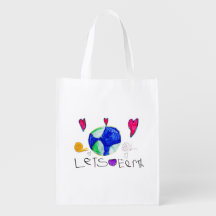 Lets Love Earth re-usable grocery bag