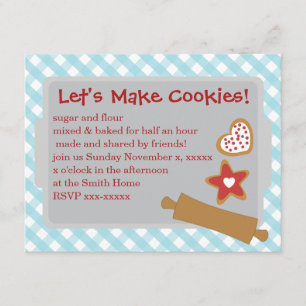Let's Make Cookies Invitation