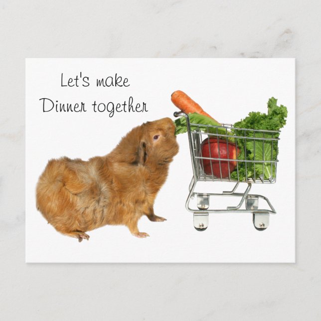 Let's make dinner together postcard (Front)