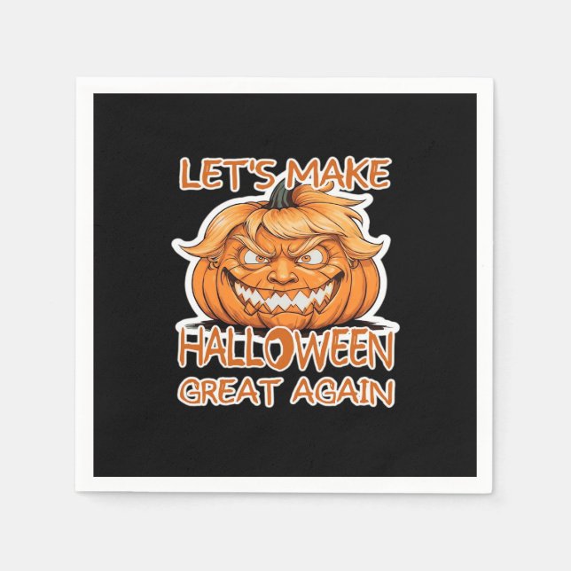 Let's Make Halloween Great Again Classic Napkin (Front)