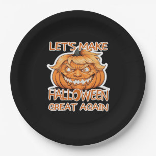 Let's Make Halloween Great Again Classic Paper Plate
