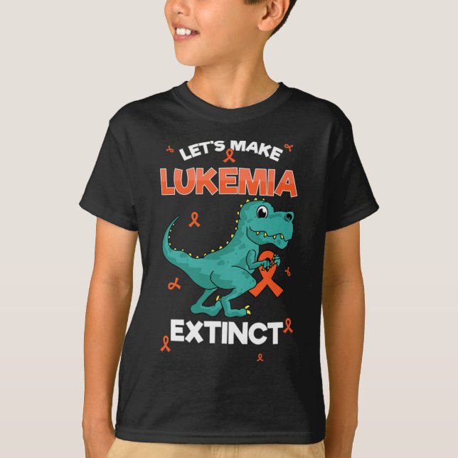 Let's Make Leukaemia Extinct Leukaemia Awareness B T-Shirt (Front)