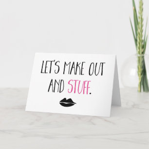 Let's Make Out and Stuff Holiday Card