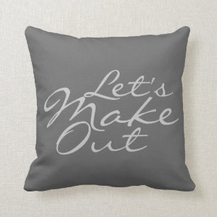 Let's Make Out - decorative pillow