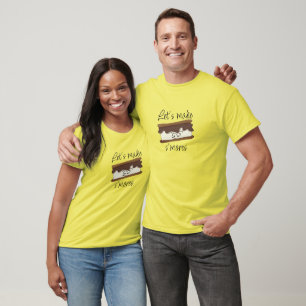 Let's Make S'mores Puns Jokes Funny T-Shirt Design