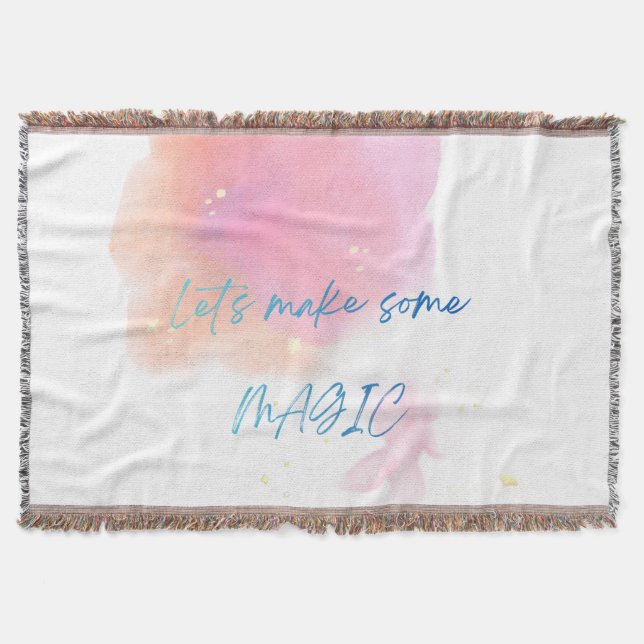 Let's Make Some Magic Fleece Blanket | Cozy Inspir (Front)