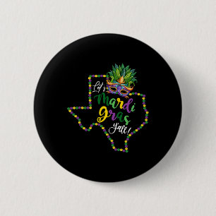 Let's Mardi Gras Yall Texas Galveston Souvenir Gif 2 Inch Round Button