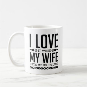 Lets Me Go Cycling Coffee Mug