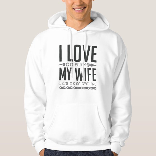Lets Me Go Cycling Hoodie (Front)