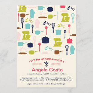 Let's Mix Up Some Fun - Kitchen Bridal Shower Invitation