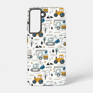 Let's Move Vehicle Pattern Samsung Galaxy Case