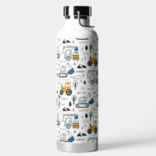 Let's Move Vehicle Pattern Water Bottle